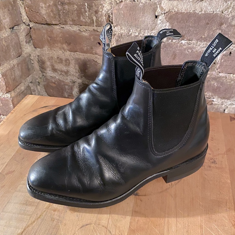 R.M. Williams Comfort Craftsman Mens Chelsea Boots Black RM Williams - 7.5 W US